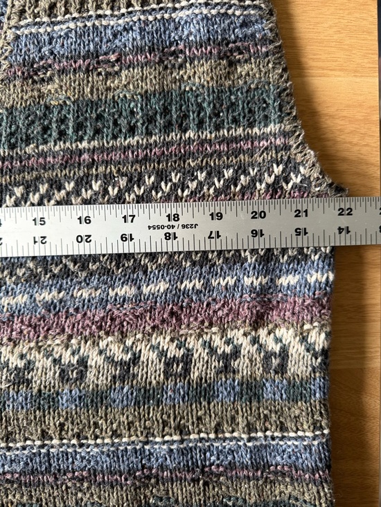 ALPS Vintage Multicolor Knit Vest Sweater - Picture 4 of 5